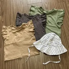 西松屋フリル付きTシャツ 3枚セット 80.95