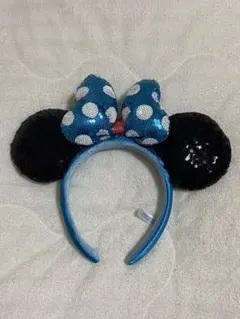 ディズニー　ミニー　水玉　カチューシャ