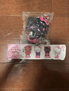 ハローキティ ぬいぐるみボールチェーン2 ピンク&ブラック