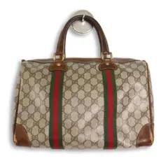 GUCCI オールドグッチ GG柄 シェリーライン ミニボストン ヴィンテージ