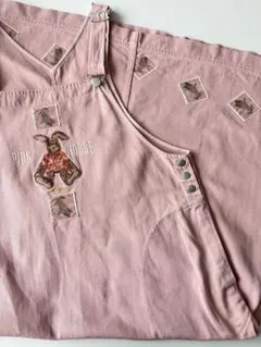 PINK HOUSE ウサギ刺繍 ジャンパースカート ピンクのサムネイル