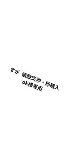 【すが 値段交渉・即購入ok様専用】