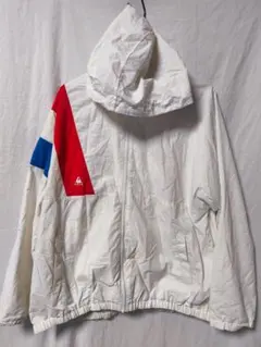 le coq sportif ナイロンジャケット トリコロール 白 メンズ L