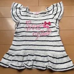 mezzo piano ストライプ Tシャツ 120