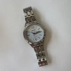 セイコー ソーラー時計 ホワイト文字盤