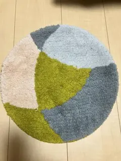 UNICO円形モチーフチェアパッド/滑り止め付き/洗浄済み