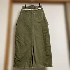 SOMETHING ロングスカート カーキのサムネイル