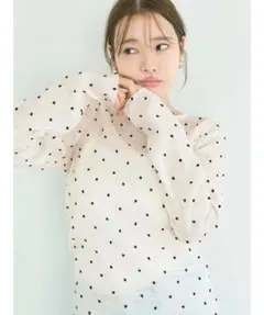 coca シースルドットトップス　Lのサムネイル