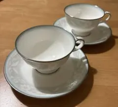 Noritake フェアモントシリーズのカップ＆ソーサー2個セット