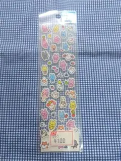 平成レトロ　シール　ハムちゃん　うさちゃん