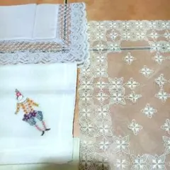 フランスヴィンテージ 刺繍 ドイリー ハンカチ まとめ売り フランスヴィンテージ 刺繍 ドイリー ハンカチ まとめ売り - メルカリ