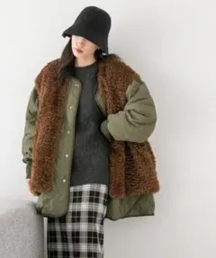 【未使用】ボアベスト＆ブルゾン２Ｐセット