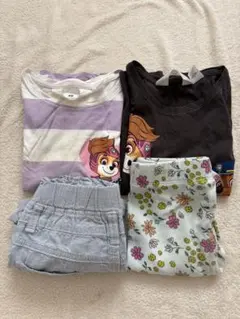 h&mパウパトロール Tシャツ2枚ショートパンツzaraセット