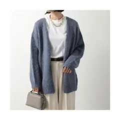 【メルカリ市限定価格】TRICOTS JEAN MARC モヘアロングカーデのサムネイル