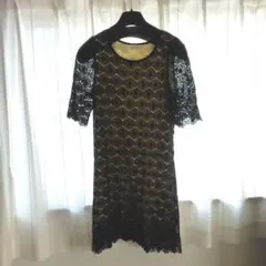 earth music&ecology レースミニワンピース