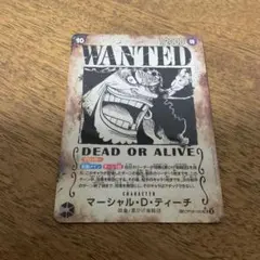 ワンピースカードゲーム　ティーチ 手配書 sp