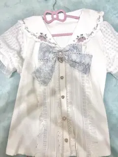 LIZLISA リズリサ ストロベリー刺繍ブラウス ピンク - メルカリ