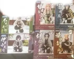 鬼滅の刃　ちょこのせフィギュア　柱合会議　伊黒　甘露寺　煉獄　不死川　胡蝶　冨岡