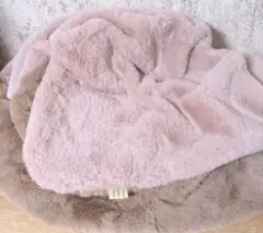 専用♥みかん❤超厚手★超暖か❤Ｗボア⭐大きめ特大ブランケット❤ラビット茶苺