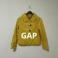 GAP ギャップ ダッフル ショート コート コットン100% イエロー XXSのサムネイル