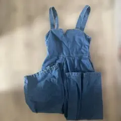 デニムブルー サロペット ワイドレッグ