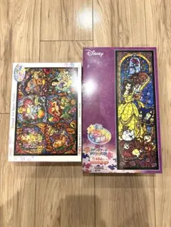 【新品・未使用】ディズニー ステンドアート ジグソーパズル セット