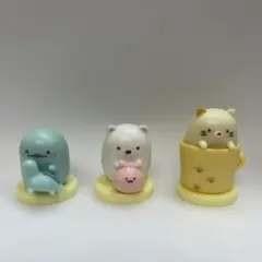 すみっコぐらし　チョコエッグ　しろくま　とかげ　ねこ　フィギュア