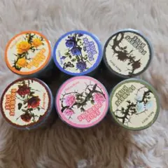 【新品未使用】透明テープ　薔薇　6本セット　マスキングテープ　シールのサムネイル