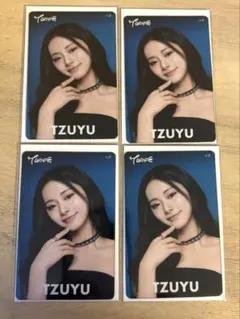 TWICE オフラインくじ クリアトレカ ツウィ　4枚セット