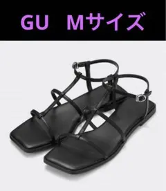 未使用 GU ナローストラップサンダル M