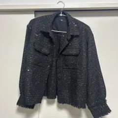 ノーカラー ブルゾン