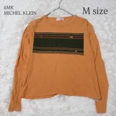 ミッシェルクラン 長袖Tシャツ ロンT M ロゴプリント デ