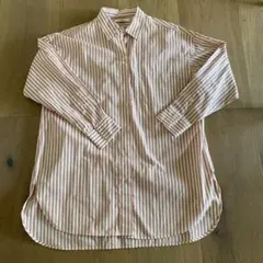 【美品】UNIQLO ストライプ長袖シャツ M
