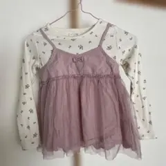 petit ange 花柄レイヤードトップス 130cm
