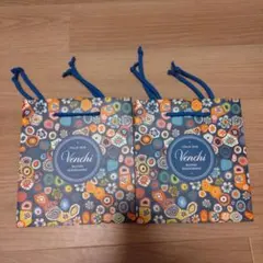 Venchi 花柄紙袋 2個セット