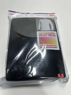 HEATTECH 4XL ブラック クルーネック長袖(九分袖)