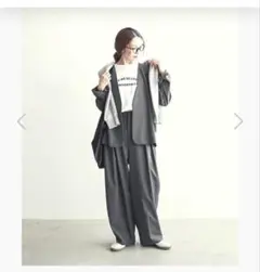 SOLAMONAT LARMEソラモナラーム　ジャケット　チャコールグレー