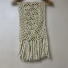 モヘアマフラー　オフホワイト