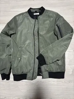 H&M MA-1ジャケット オリーブグリーン 158/164