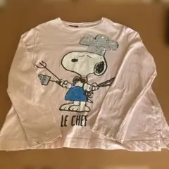 スヌーピー スパンコール長袖カットソー 150