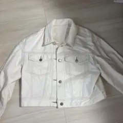 GU ホワイトデニムジャケット Lサイズ