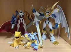 デジモン アグモン&ガブモン オメガモン フィギュアセット 一番くじ デジモン A賞 C賞 オメガモン アグモン ガブモン フィギュア