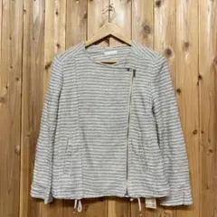 新品☆INGRID サイズ38 ノーカラー ツイードジャケット
