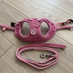LAMZY ハーネス リード セット ピンク 花柄 Sサイズのサムネイル