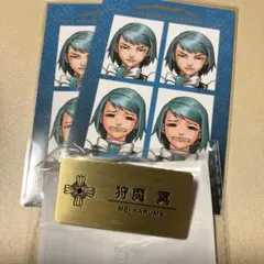 逆転裁判 カプくじ 狩魔冥 ネームプレート ステッカー セット