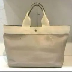 【美品】TOPKAPI リプル　トートバッグ　A4可　ペールベージュ