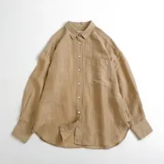 SHIPS IMPERIAL LINEN オーバー リネンシャツ 長袖 白 麻 - メルカリ