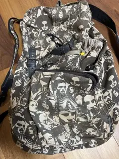 顔グラフィックプリントリュック