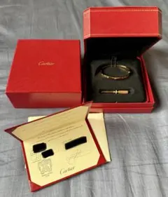【美品】Cartier LOVE ブレスレット 18Kピンクゴールド サイズ16のサムネイル