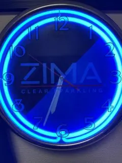 ZIMA ジーマ ネオンクロック クロック 時計 掛時計 アメリカ雑貨　掛け時計 ZIMA ジーマ ネオンクロック クロック 時計 掛時計 アメリカ雑貨